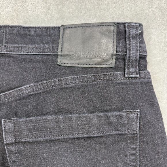 Revtown Automatic Decade Denim Jeans Men’s 32x34 Black Cotton Straight Leg - Picture 10 of 10